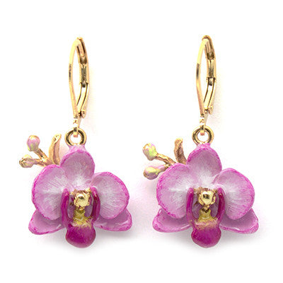 Phalaen Purple Earrings