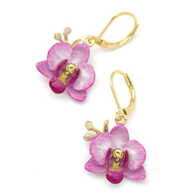 Phalaen Purple Earrings