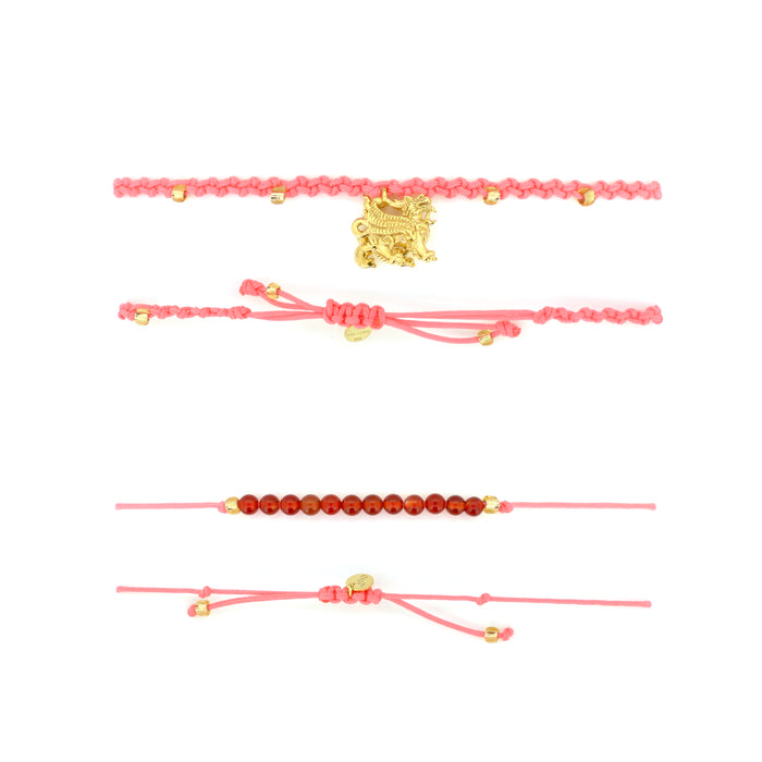 Pixiu Gold-Orose SET Bracelets / Favora - Lucky