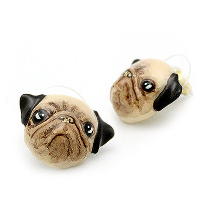 Pug Earrings