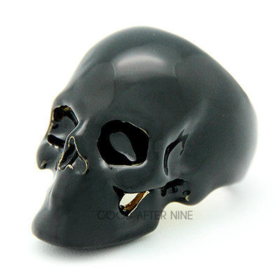 Skull Black Ring