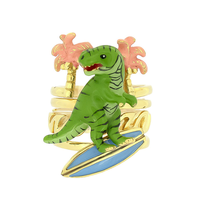 T-Rex Surfer Stacking Ring
