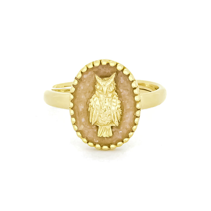 Night Owl Ring 925 Sterling Silver